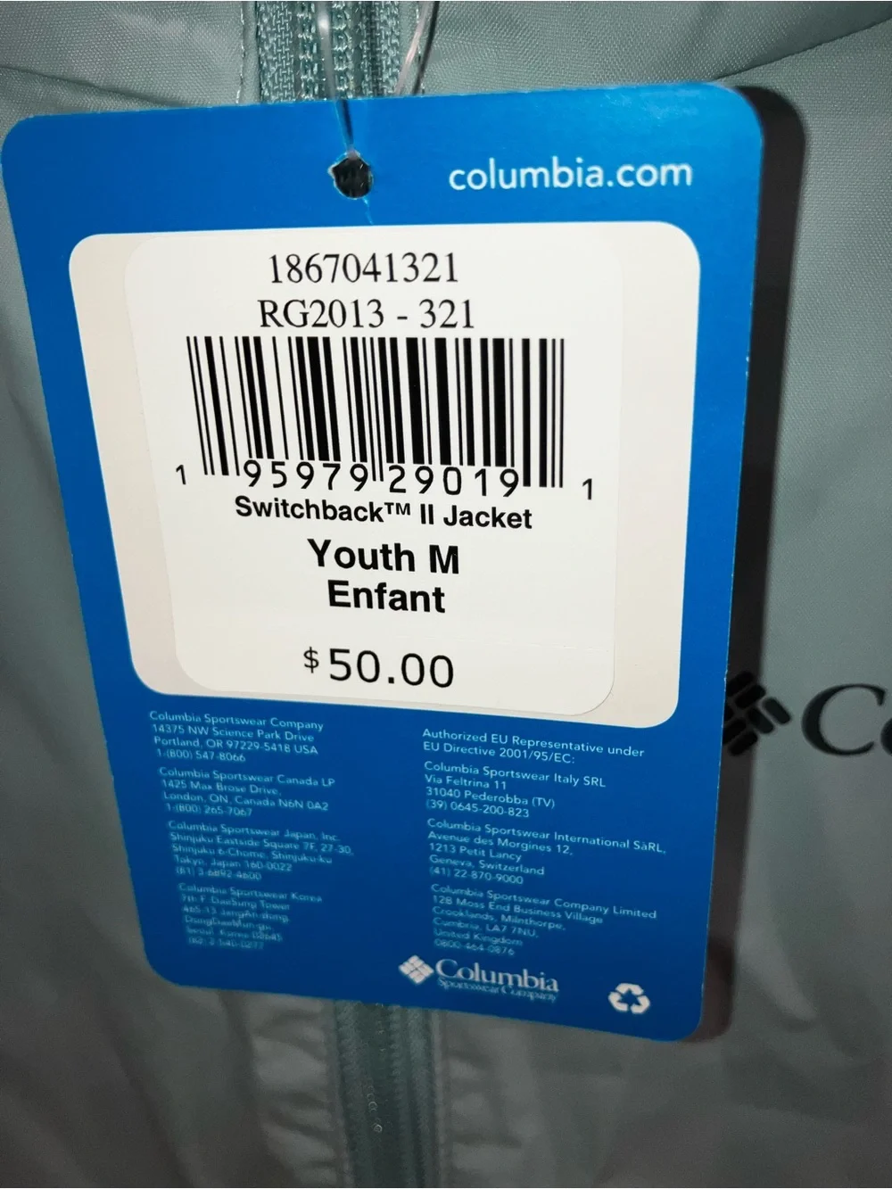 Columbia Switchback II Jacket Girls Waterproof NWT Hooded